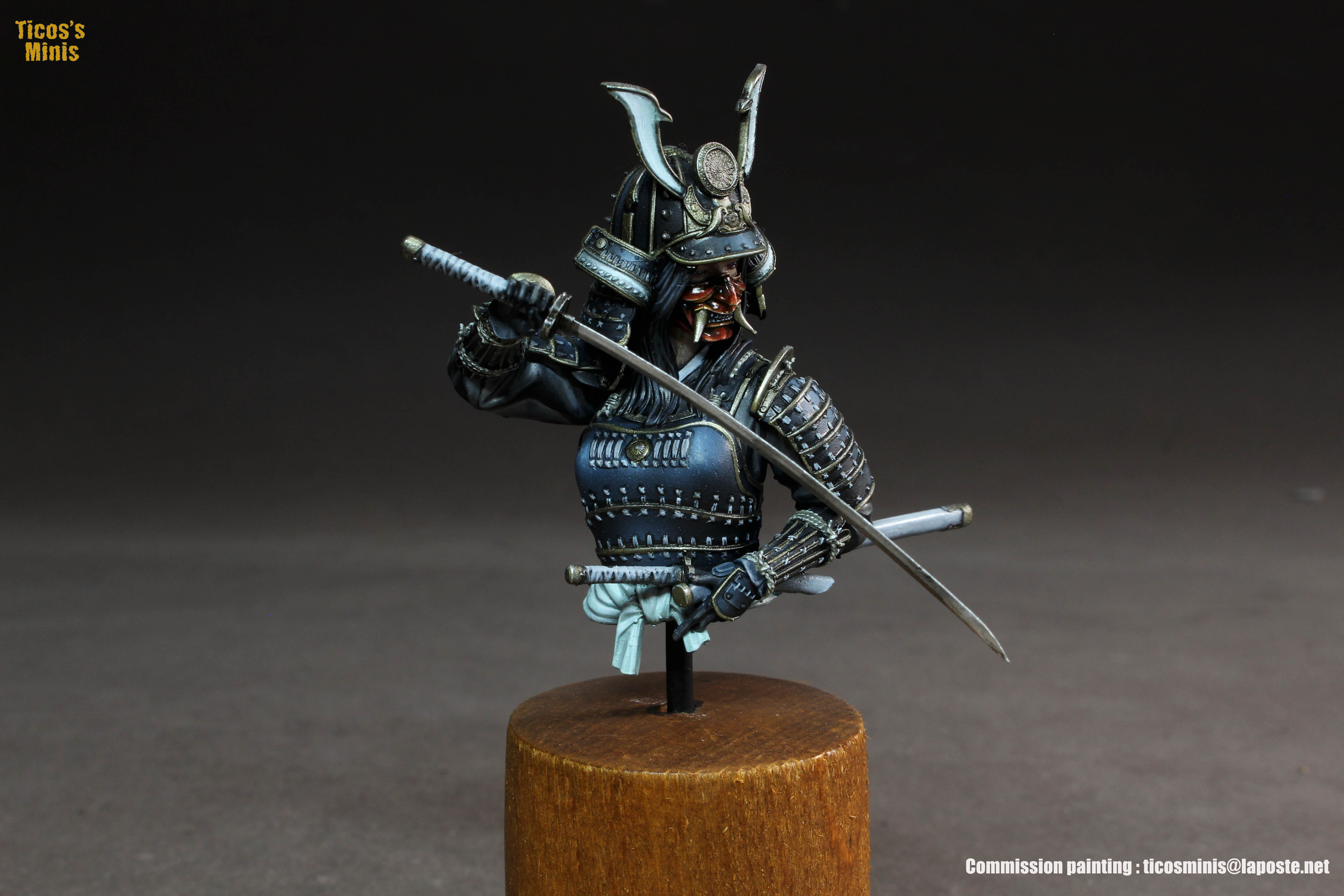 Samurai lady in armor